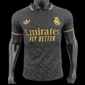 Player Version 24/25 Real Madrid Black Special Pre-Match Jersey