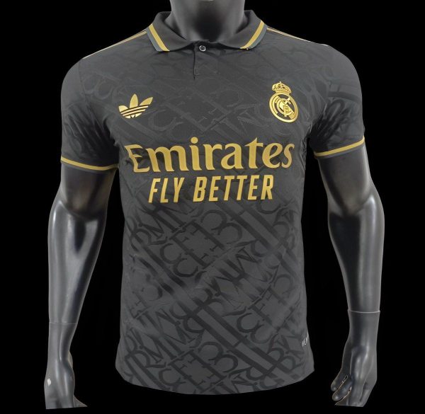 Player Version 24/25 Real Madrid Black Special Pre-Match Jersey