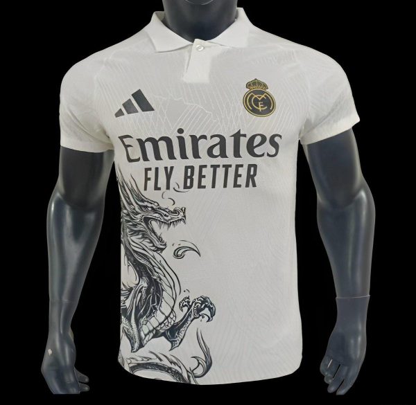Player Version 24/25 Real Madrid White Dragon Special Jersey