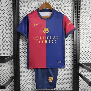 24/25 Kids Barcelona Coldplay Home Special Jersey
