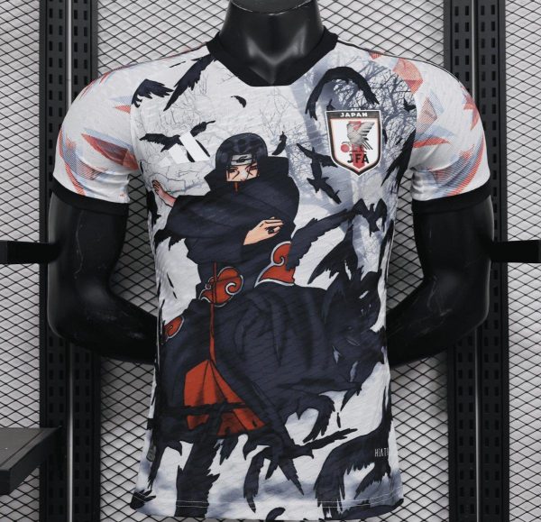 Player Version 2022 Japan Away White Jersey With Itachi Uchiha Printing Jersey