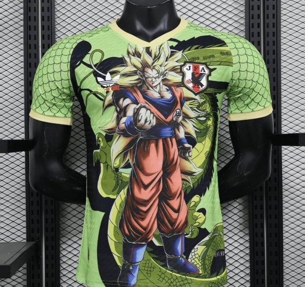 Player Version 2024 Japan Green Dragon Ball Son Goku Jersey