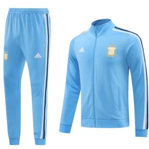 2024 Argentina Blue Full Zipper Jacket +Long Pants