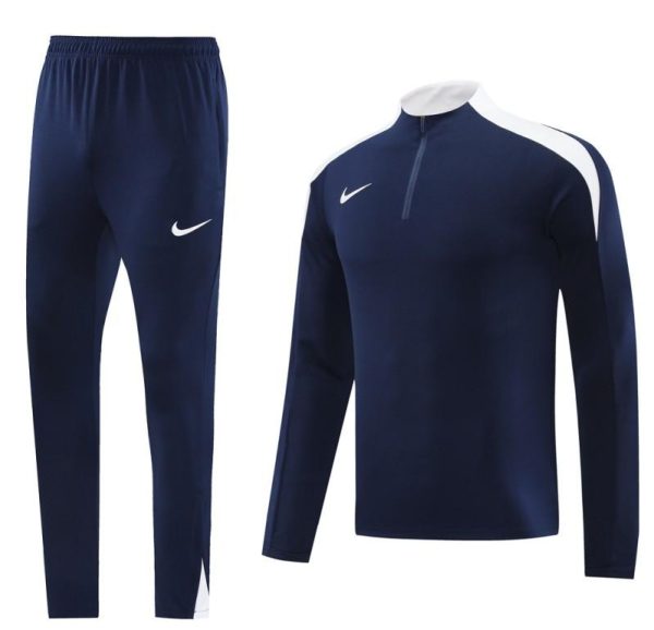 24/25 Nike Navy Half Zipper Jacket+Long Pants