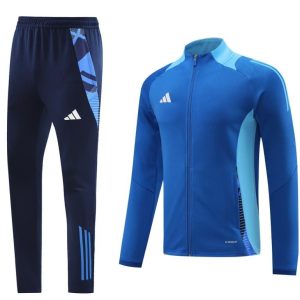 24/25 Adidas Blue Full Zipper Jacket +Long Pants