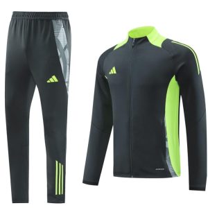 24/25 Adidas Grey/Green Full Zipper Jacket +Long Pants