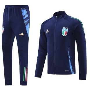 2024 Italy Navy Full Zipper Jacket +Long Pants