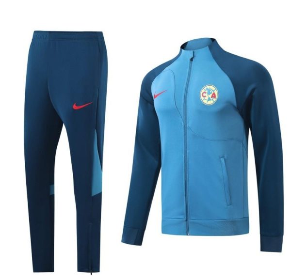 24/25 Club America Blue/Navy Full Zipper Jacket +Long Pants