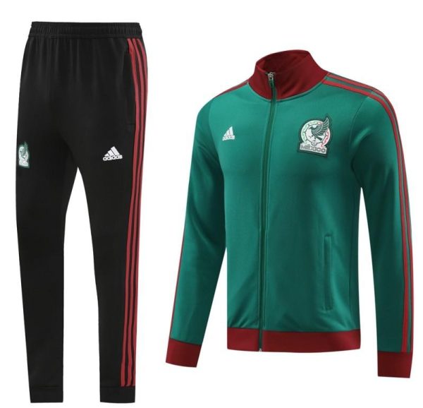 2024 Mexico Green Full Zipper Jacket +Long Pants