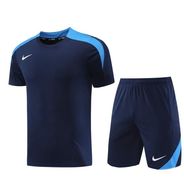 24/25 Nike Navy/Blue Short Sleeve Jersey+Shorts