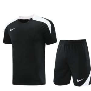 24/25 Nike Black/White Short Sleeve Jersey+Shorts