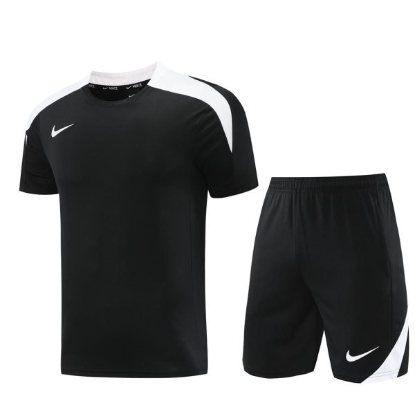 24/25 Nike Black/White Short Sleeve Jersey+Shorts
