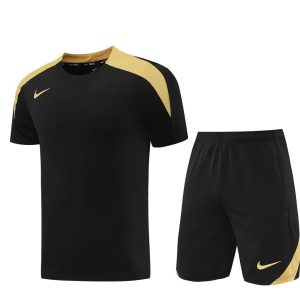 24/25 Nike Black/Golden Short Sleeve Jersey+Shorts