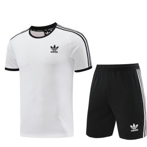 24/25 Adidas Original White Short Sleeve Jersey+Shorts