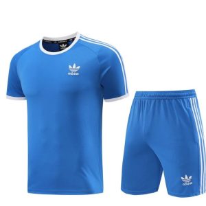 24/25 Adidas Original Blue Short Sleeve Jersey+Shorts