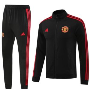 24/25 Manchester United Black Full Zipper Jacket +Long Pants