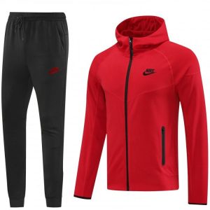 24/25 Nike Red Hoodie Full Zipper Jacket +Long Pants