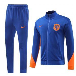 2024 Netherlands Blue Full Zipper Jacket +Long Pants