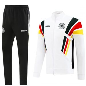 2024 Germany White Full Zipper Jacket +Long Pants