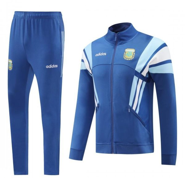 2024 Argentina Blue Full Zipper Jacket +Long Pants