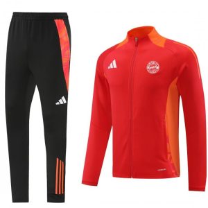 24/25 Bayern Munich Red Full Zipper Jacket +Long Pants