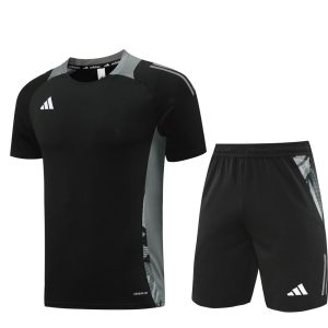 24/25 Adidas Black Short Sleeve Jersey+Shorts