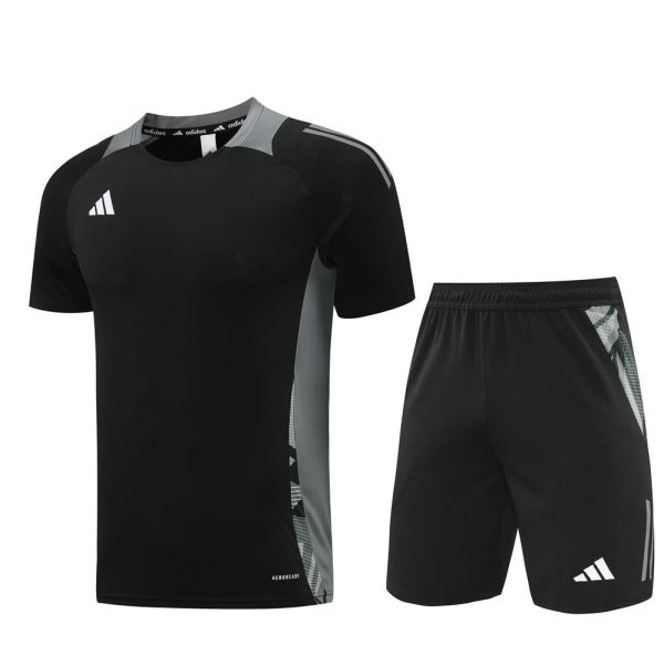 24/25 Adidas Black Short Sleeve Jersey+Shorts