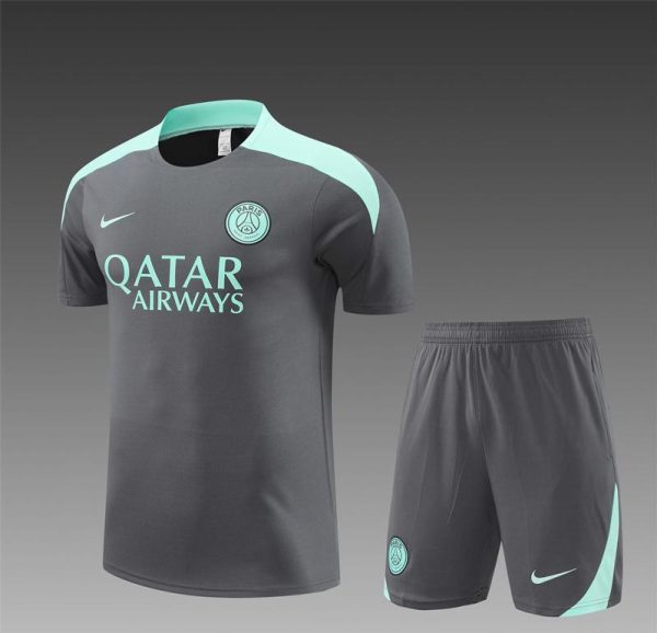 24/25 PSG Grey Short Sleeve Jersey+Shorts