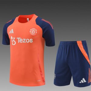 24/25 Manchester United Orange Short Sleeve Jersey+Shorts