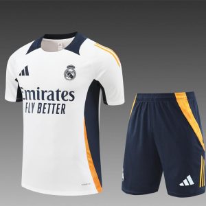 24/25 Real Madrid White Short Sleeve Jersey+Shorts