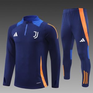 24/25 Juventus Navy Half Zipper Jacket+Long Pants