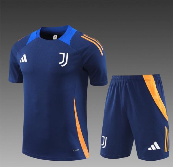 24/25 Juventus Navy Short Sleeve Jersey+Shorts