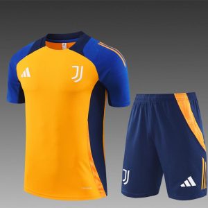 24/25 Juventus Orange/Navy Short Sleeve Jersey+Shorts
