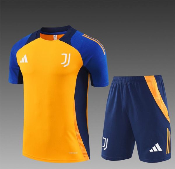 24/25 Juventus Orange/Navy Short Sleeve Jersey+Shorts