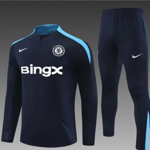 24/25 Chelsea Navy Half Zipper Jacket+Long Pants