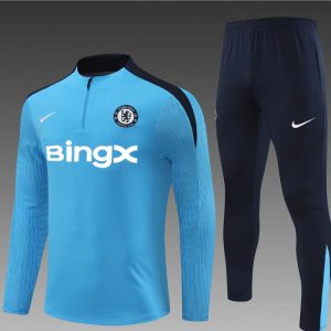 24/25 Chelsea Blue Half Zipper Jacket+Long Pants