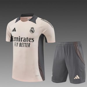 24/25 Real Madrid Pink Short Sleeve Jersey+Shorts