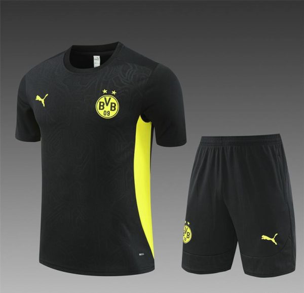 24/25 Borussia Dortmund Black Short Sleeve Jersey+Shorts