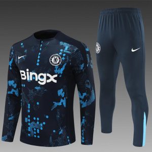 24/25 Chelsea Navy Half Zipper Jacket+Long Pants