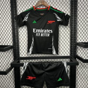 24/25 Kids Arsenal Away Black Jersey