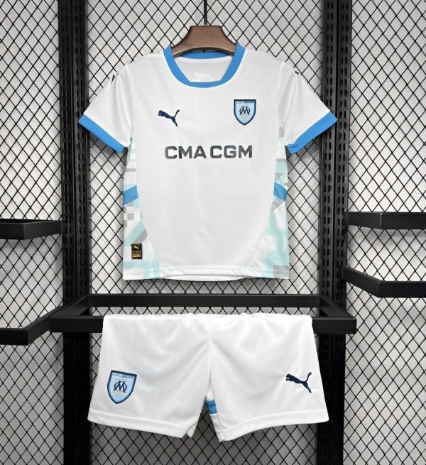 24/25 Kids Olympique Marseille Home Jersey