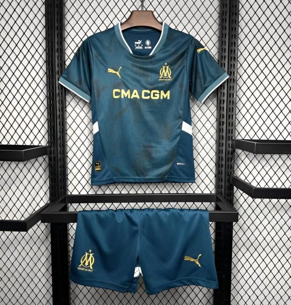 24/25 Kids Olympique Marseille Away Jersey