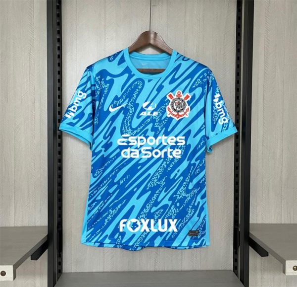 24/25 Corinthians Goallkeeper Blue All Sponsors New