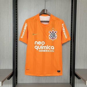 2010 Retro Corinthians Goalkeeper Orange Jersey