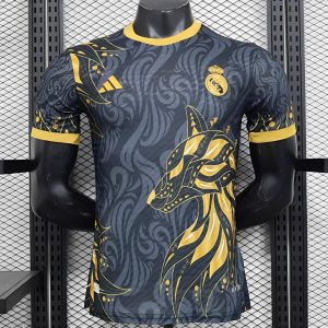 Player Version 24/25 Real Madrid Black/Golden Special Jersey