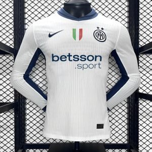 Player Version 24/25 Inter Milan Away White Long Sleeve Jersey