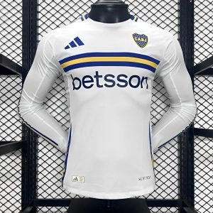 Player Version 24/25 Boca Juniors Away White Long Sleeve Jersey