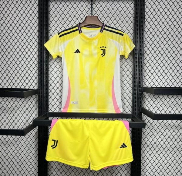 24/25 Kids Juventus Away Yellow Jersey