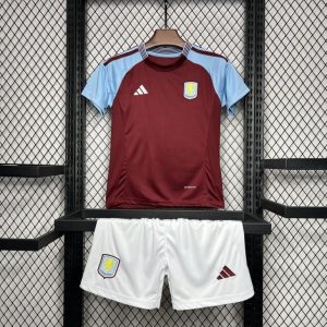 24/25 Kids Aston Villa Home Jersey