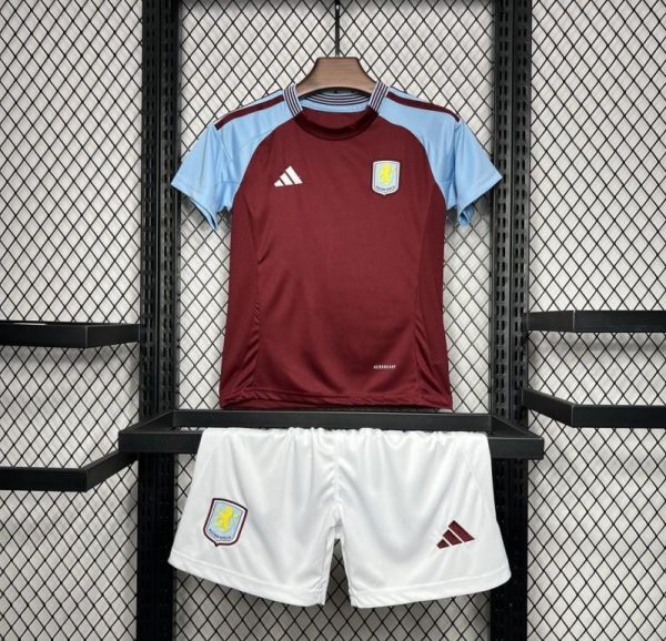 24/25 Kids Aston Villa Home Jersey